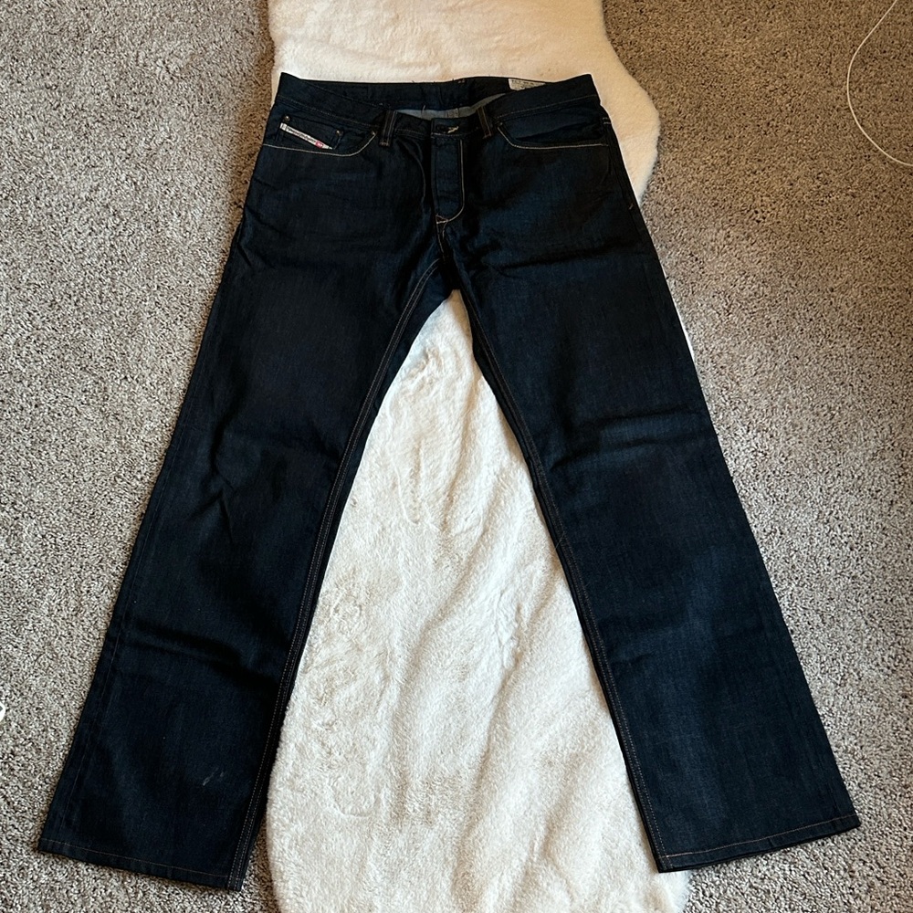 Diesel Men's Straight Jeans in dark wash